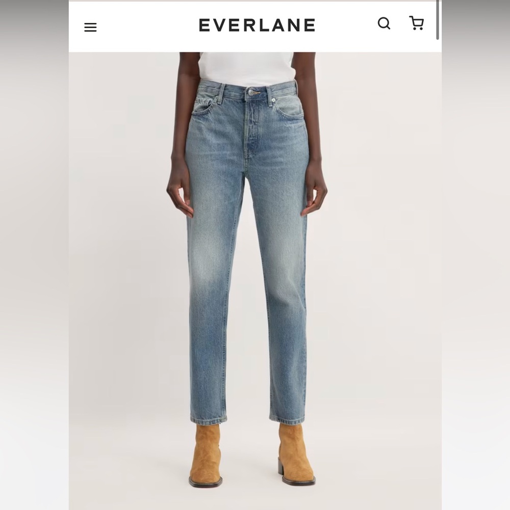 Everlane The 90s Cheeky Jean in Vintage Mid Blue wash